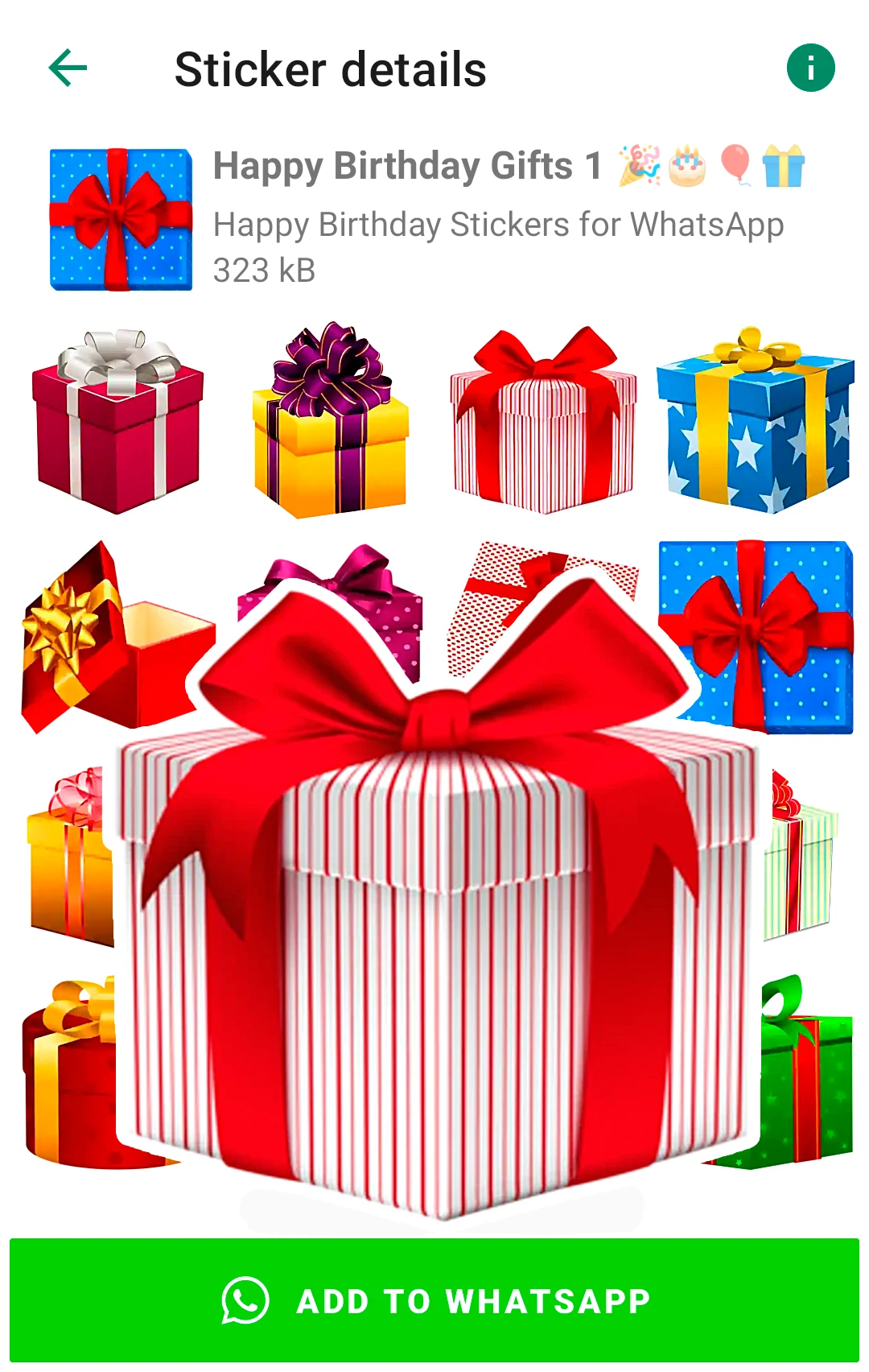 Happy Birthday Stickers for WA screenshot