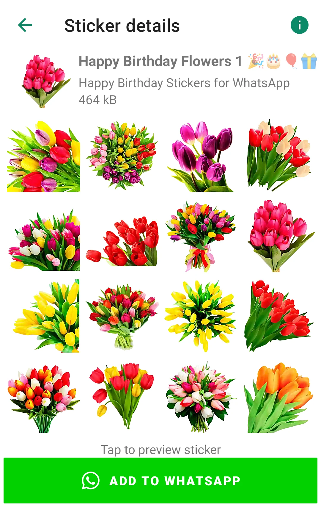 Happy Birthday Stickers for WA screenshot